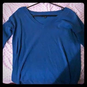 Blue long sleeve sweater